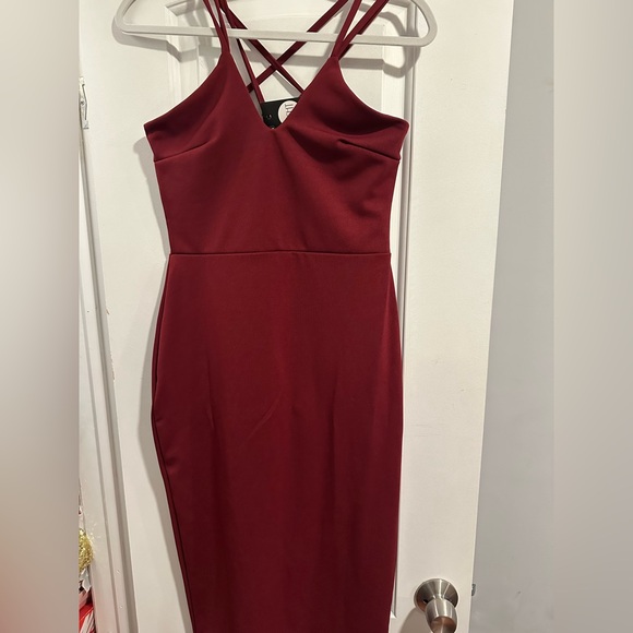 Sexy red wine dress - Picture 4 of 4